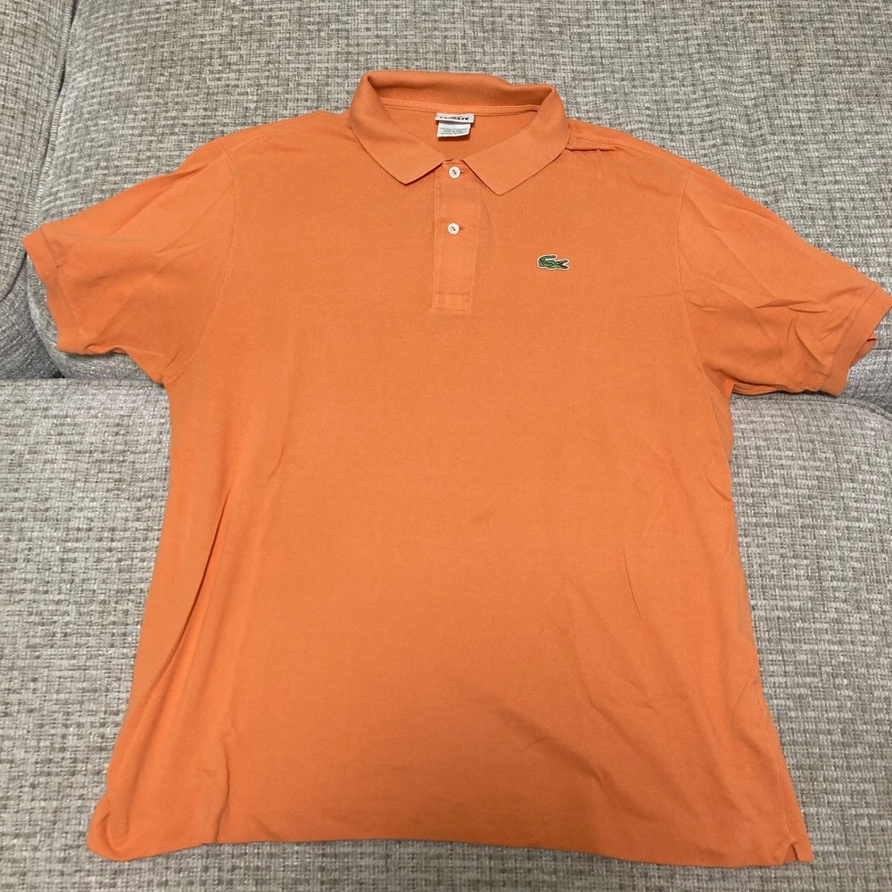 Orange Lacoste Polo size 6 (M)